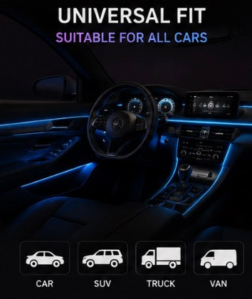 Car Fiber Optic Ambient Light Modified Car Interior Cool Light